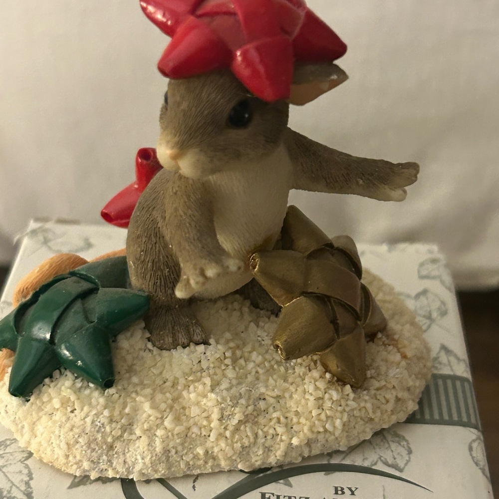 Charming Tails Collectible Christmas Figurine